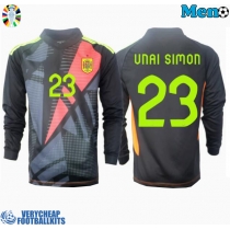 Spain Unai Simon #23 Goalkeeper Replica Away Shirt Euro 2024 Long Sleeve